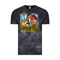 Cloud Black farm life olivia Vintage Tee - OliviaCreatesArt
