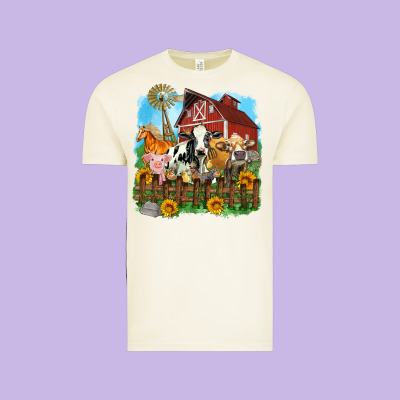 Farm Life Olivia Vintage Tee Designed By Oliviacreatesart