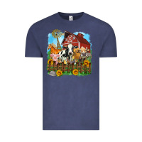 Vintage Denim farm life olivia Vintage Tee - OliviaCreatesArt