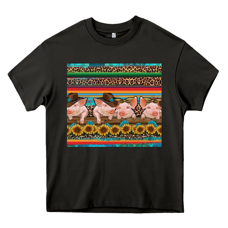Western Serape Pigs Heavy Core Tee by RanaPortraitStore | Teevron
