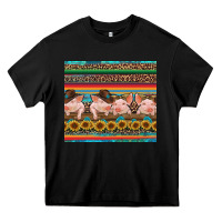 Black western serape pigs Heavy Core Tee - RanaPortraitStore