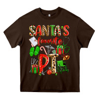 Chocolate Brown santa's favorite pt Heavy Core Tee - texasbilliewilder
