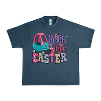 Midnight Navy Easter Day Rollin into Easter toddler car Urban Heavy Tee - OliviaCreatesArt