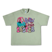 Oil Green Easter Day Rollin into Easter toddler car Urban Heavy Tee - OliviaCreatesArt