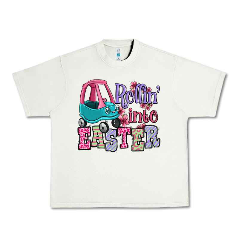 Easter Day Rollin Into Easter Toddler Car Urban Heavy Tee by OliviaCreatesArt | Teevron