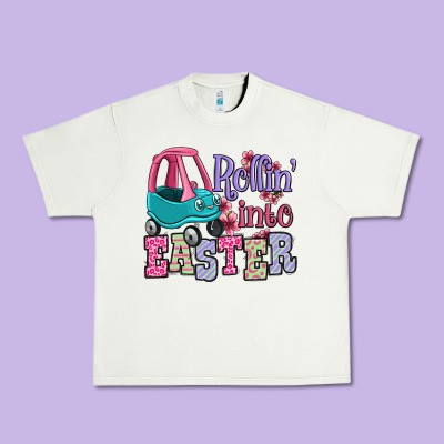 Easter Day Rollin Into Easter Toddler Car Urban Heavy Tee Designed By Oliviacreatesart