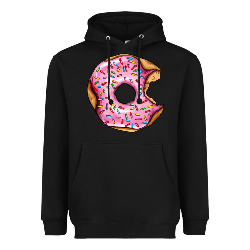 Pink Strawberry Donut Heavyweight Hoodie by AdoDesignShop | Teevron