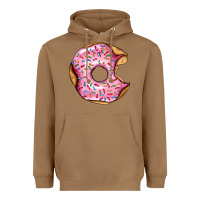 Toasted Coconut pink strawberry donut Heavyweight Hoodie - AdoDesignShop