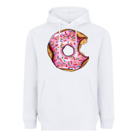 White pink strawberry donut Heavyweight Hoodie - AdoDesignShop