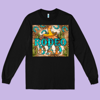 Western Rodeo Dad Tumbler Long Sleeve Tee Designed By Bundleandbundleshop
