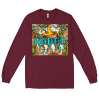 Burgundy Western Rodeo Dad Tumbler Long Sleeve Tee - BundleAndBundleShop