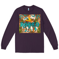 Plum Western Rodeo Dad Tumbler Long Sleeve Tee - BundleAndBundleShop