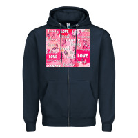Navy breast cancer awareness pink Zipper Hoodie - AdoDesignShop
