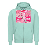 Seafoam breast cancer awareness pink Zipper Hoodie - AdoDesignShop