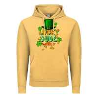 Vintage Mustard lucky dude St. Patricks Day Vintage Hoodie - FaDigitalArtStudio