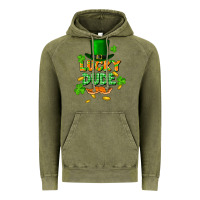 Vintage Olive lucky dude St. Patricks Day Vintage Hoodie - FaDigitalArtStudio