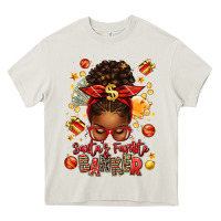 Cream santa favorite banker afro messy bun Heavy Core Tee - texasbilliewilder