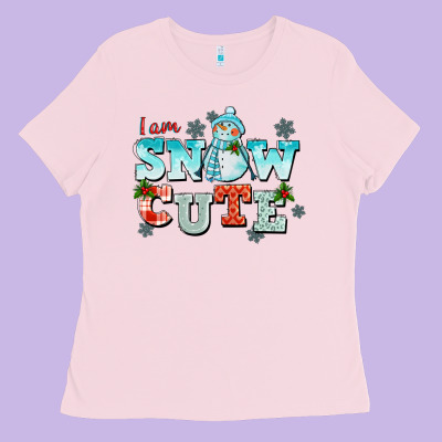 I Am Snow Cute Ladies Tee Designed By Cowgirlartshop