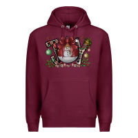Burgundy joy Premium Hoodie - CowhideDigitalArt