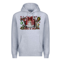 Heather Grey joy Premium Hoodie - CowhideDigitalArt