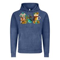Vintage Denim western coffee cups with sunflower and gemstone bbs Vintage Hoodie - BundleAndBundleShop