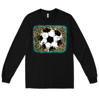 Black glitter football leopard Long Sleeve Tee - RanaPortraitStore