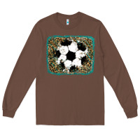 Chestnut glitter football leopard Long Sleeve Tee - RanaPortraitStore