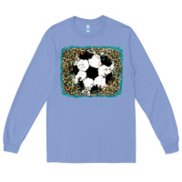 Colony Blue glitter football leopard Long Sleeve Tee - RanaPortraitStore