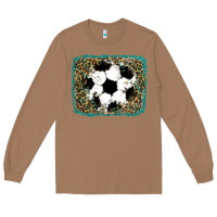 Toasted Coconut glitter football leopard Long Sleeve Tee - RanaPortraitStore