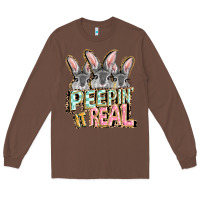 Chestnut peepin' it real easter day Long Sleeve Tee - FaDigitalArtStudio