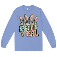 Colony Blue peepin' it real easter day Long Sleeve Tee - FaDigitalArtStudio