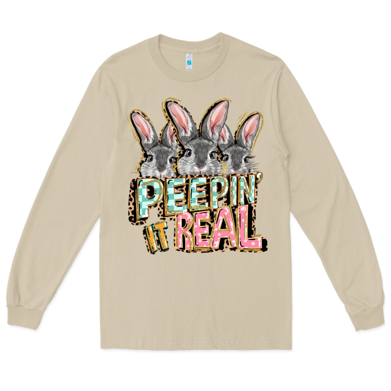 Peepin' It Real Easter Day Long Sleeve Tee by FaDigitalArtStudio | Teevron