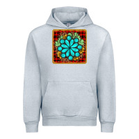 Heather Grey gemstone cactus christmas coaster Urban Hoodie - JahusDesignShop