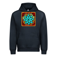 Navy gemstone cactus christmas coaster Urban Hoodie - JahusDesignShop
