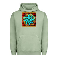 Pigment Oil Green gemstone cactus christmas coaster Urban Hoodie - JahusDesignShop
