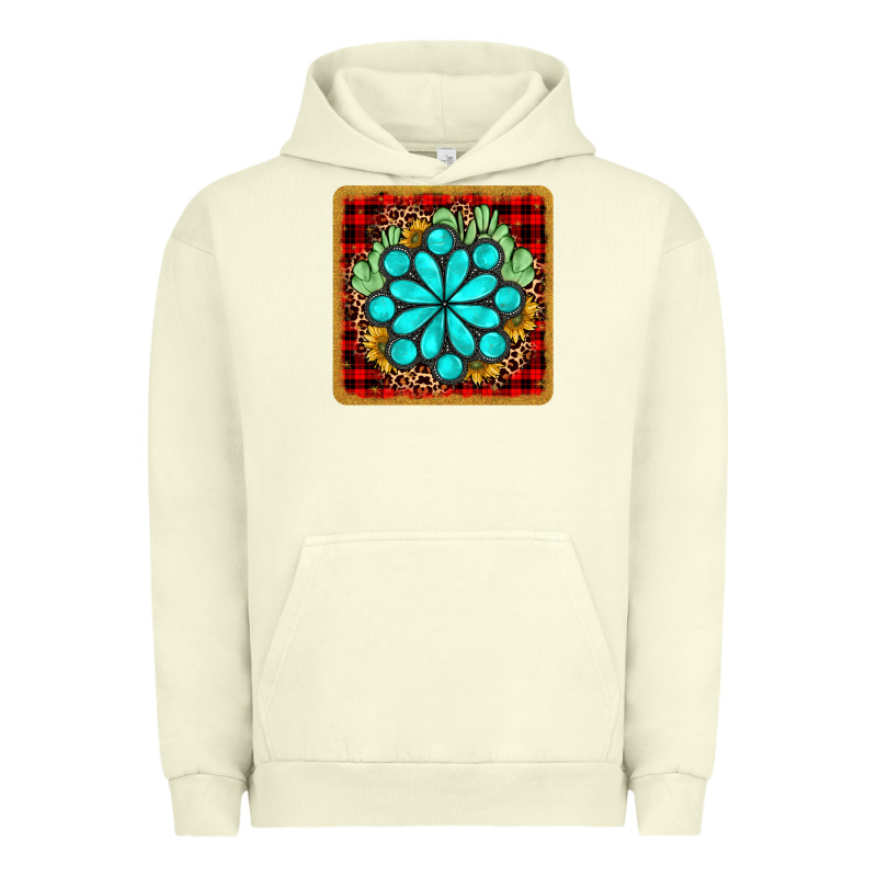 Gemstone Cactus Christmas Coaster Urban Hoodie by JahusDesignShop | Teevron