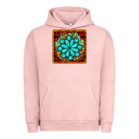 Pigment Salmon gemstone cactus christmas coaster Urban Hoodie - JahusDesignShop