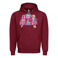 Burgundy breast cancer warrior Zipper Hoodie - AdoDesignShop