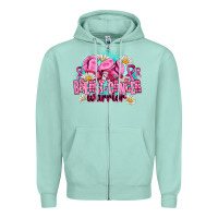 Seafoam breast cancer warrior Zipper Hoodie - AdoDesignShop