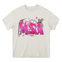Cream breast cancer msa medical support assistant Heavy Core Tee - texasbilliewilder