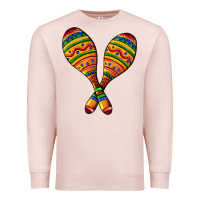 Pale Pink mexican maracas Premium Sweatshirt - AdoDesignShop