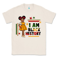 Natural i am black history black girl peekaboo juneteenth Classic Tee - CowGirlArtShop