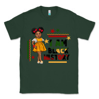 Sports Green i am black history black girl peekaboo juneteenth Classic Tee - CowGirlArtShop