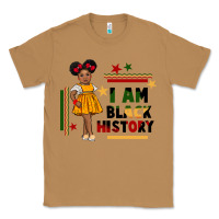 Toasted Coconut i am black history black girl peekaboo juneteenth Classic Tee - CowGirlArtShop