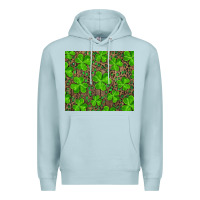Blue Mist Saint Patricks Day Shamrock And Leopard Premium Hoodie - RanaPortraitStore