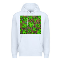 White Saint Patricks Day Shamrock And Leopard Premium Hoodie - RanaPortraitStore
