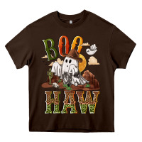 Chocolate Brown Boo haw Heavy Core Tee - NancyCooperArtShop