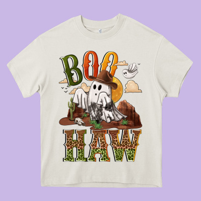 Boo Haw Heavy Core Tee Designed By Nancycooperartshop