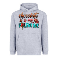 Heather Grey chocolate is my valentine Heavyweight Hoodie - AdoDesignShop