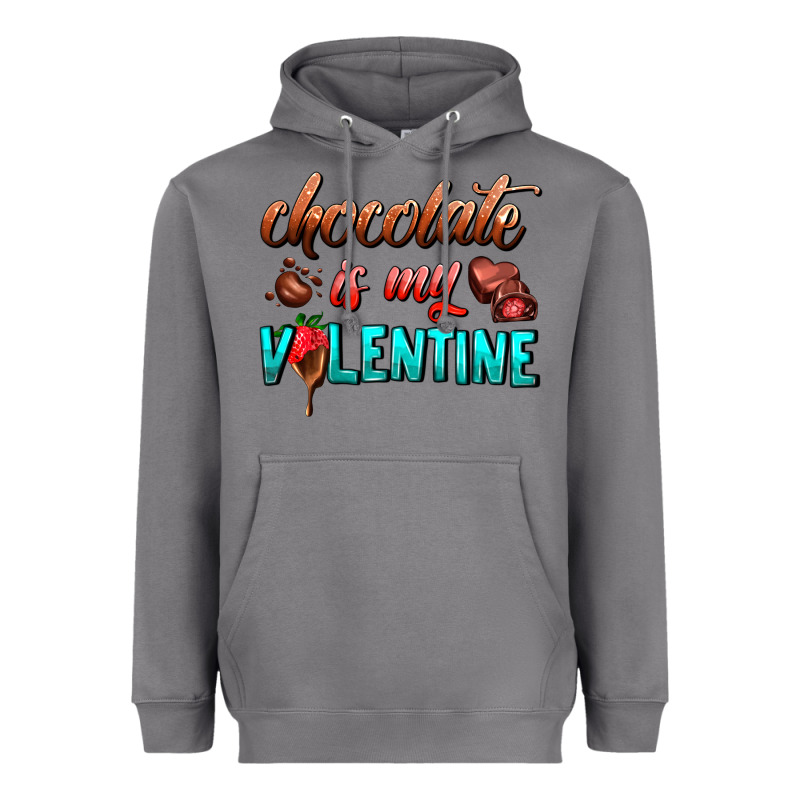 Chocolate Is My Valentine Heavyweight Hoodie by AdoDesignShop | Teevron